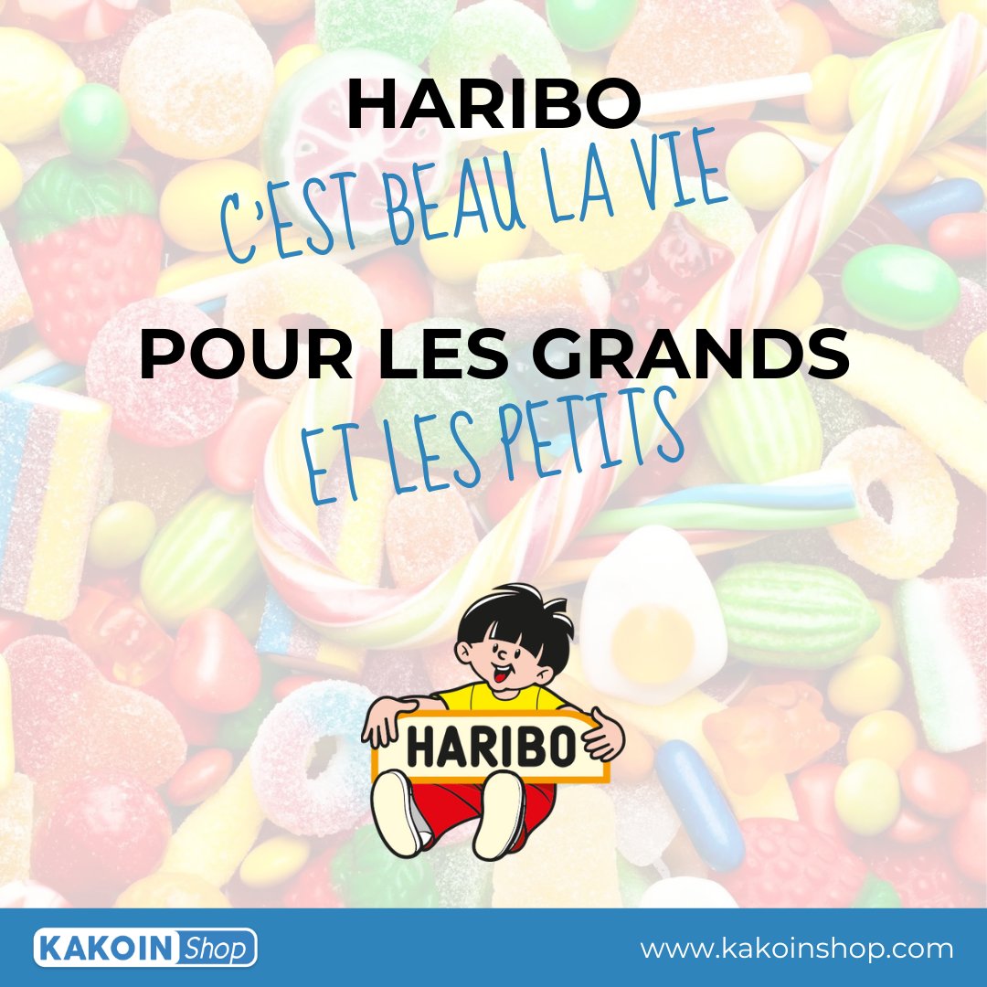 Kakoinshop's tweet photo. 🍭🌈 Savourez chaque instant avec Haribo sur Kakoinshop! Découvrez toute la gamme pour vos envies sucrées. #HariboMagic #KakoinshopSweets #CandyDelight
🔗 https://t.co/nGTwUiTqW8 https://t.co/Q6KdN5ozm9