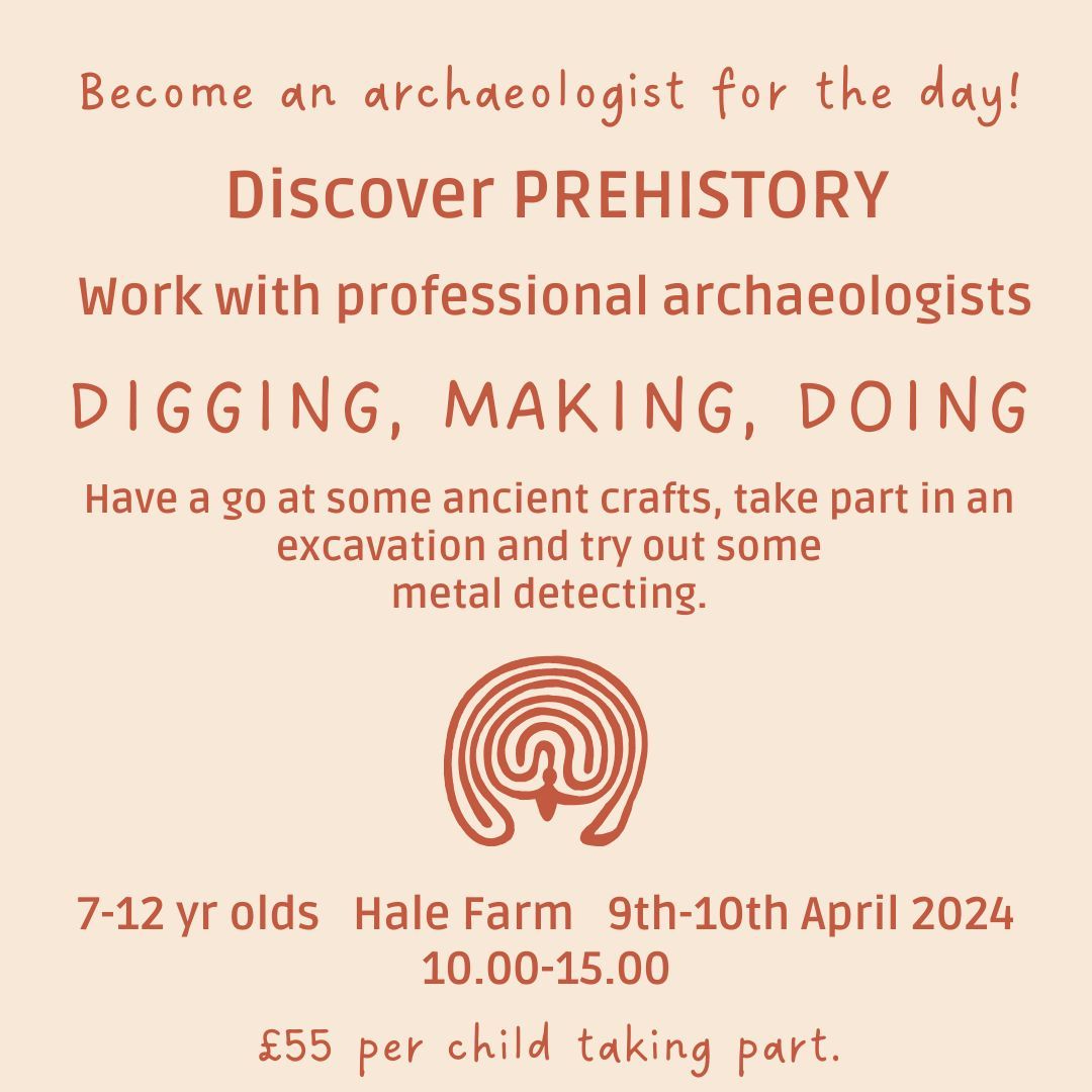 playwiththepast's tweet photo. PREHISTORY DIG SCHOOL at the beautiful @hale_farm this Easter holiday 🌈 ✨ 💫 

On 9th-10th April 7-12yr olds can join REAL #archaeologists for some 
⚒️ DIGGING
🎨 MAKING
🌿 DOING

Book here: https://t.co/1Aj6xomsQr 

#thingstodoinsussex #easterholidays #schoolholidayactivities https://t.co/uh2TON04dj