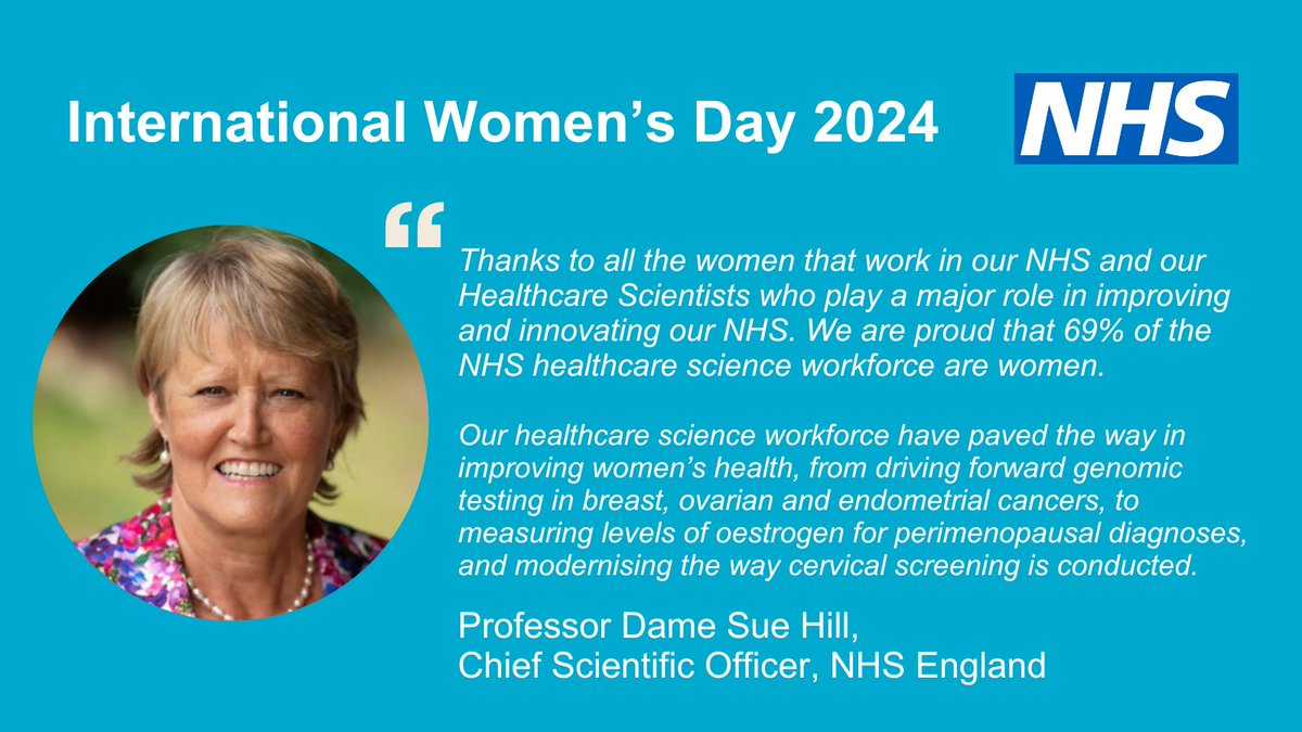 Happy International Women’s Day to all women across the world and thanks to those who work in healthcare and the NHS who help us when we are ill and work to keep us well #IWD2024