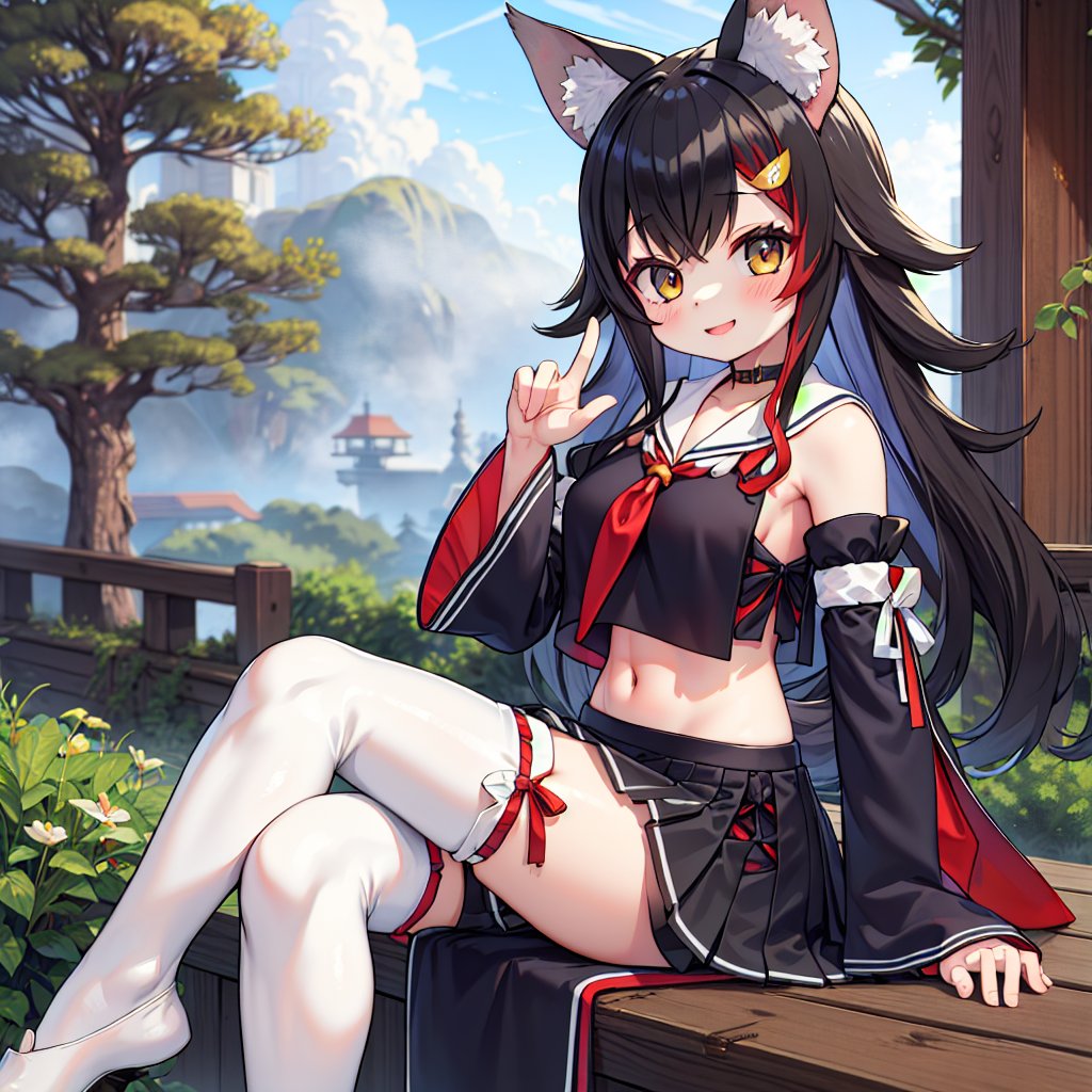 SyaroAIART's tweet image. みお❤❤
#大神ミオ
#AIイラスト︎