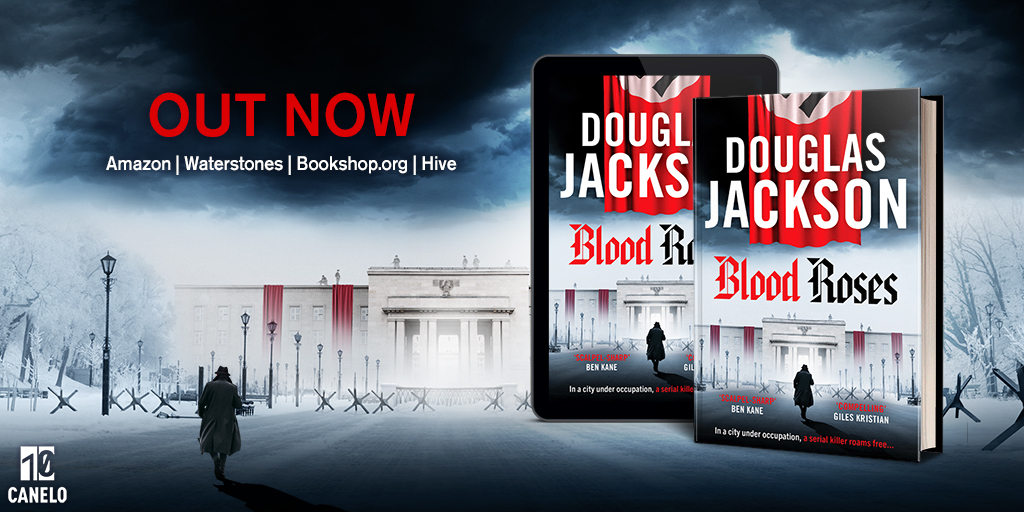 Happy publication day to me. #BloodRoses looks fantastic and it's had a great reception from all who've read it. A city under Nazi occupation. A serial killer on the prowl. Only one investigator can catch him… 📚 #WorldBookDay