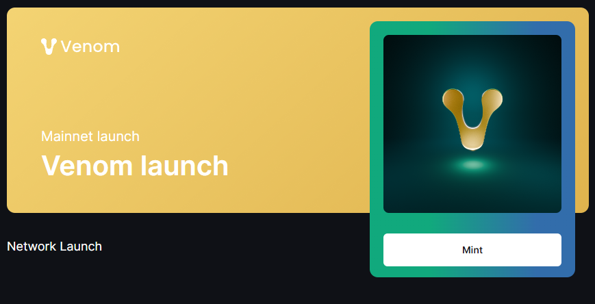 Crypto_Pranjal's tweet photo. Venom Final NFT Up For Grabs!!! 🚀

Claim here: https://t.co/LpSRdYZQLV

📅 Venom mainnet launch: March 18, 2024

There was a tweet stating 'Snapshot taken' that was deleted right after it was posted.