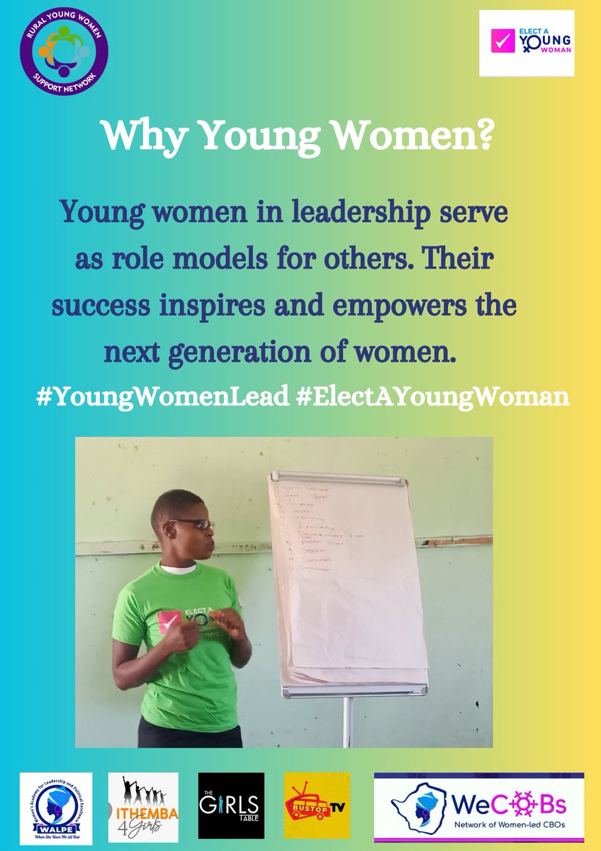 Young women in leadership positions serve as role models for others. Their success inspires and empowers the next generation of women. #YoungWomenLead #ElectAYoungWoman