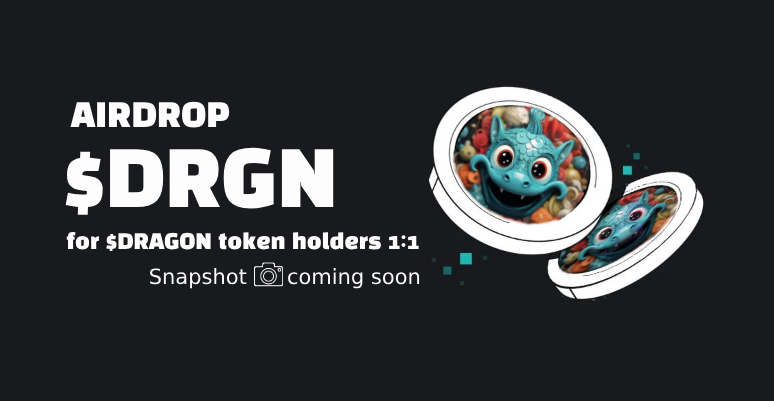 dragon_merl's tweet photo. Airdrop for dragon community on #MerlinChain 
Partnership @merlinscription 🤝 @dragon_merl
We want to reward $DRAGON holders with a new $DRGN MRC-20 token 🚀
📸 snapshot will be taken: 10 March 10:00 UTC
All holders are entitled to a 1:1 distribution! 🎁 https://t.co/lS8t9AgOdG