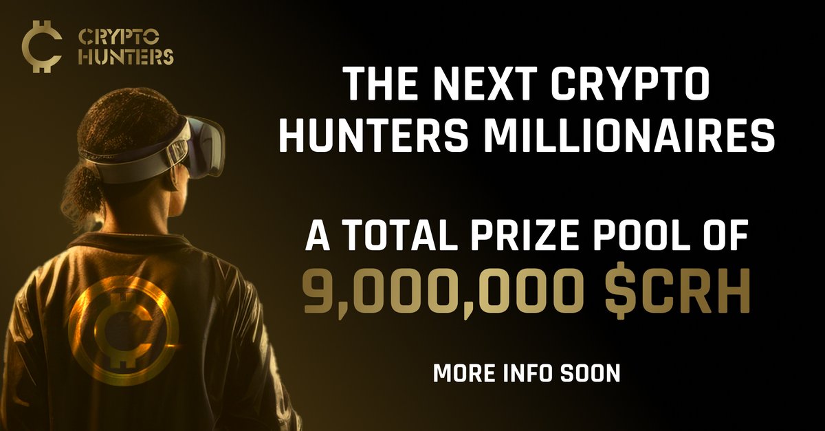 The Next Crypto Hunters Millionaires Contest

💰We want to reward the community with over a 9 million prize pool

🪙We already know our target goals to drive $CRH token to $1, $2, and $3 is just the beginning! 🚀

➡️So don't wait to join the hunt and buy your $CRH today