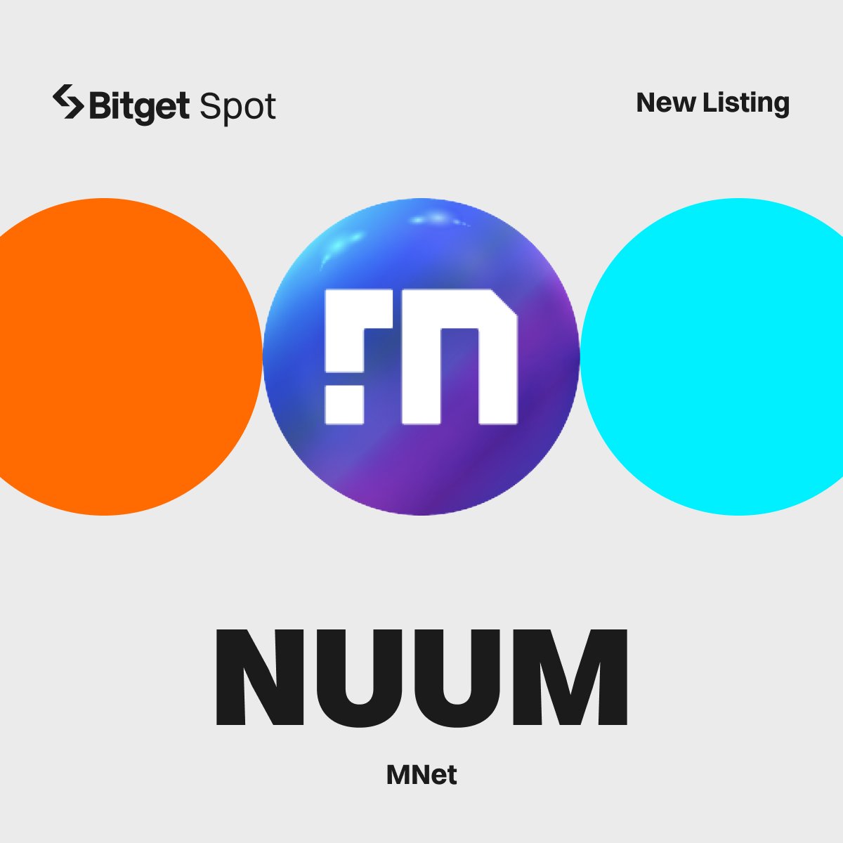 bitget's tweet photo. 📢 New Listing @MNet_io

#Bitget will list $NUUM/USDT with 66,750 NUUM up for grabs! 

🔹Deposit: opened 
🔹Trading starts: 03:00, Mar 8 (UTC) 

More details: https://t.co/haRzVs2JhN https://t.co/7qgnxQPwgI