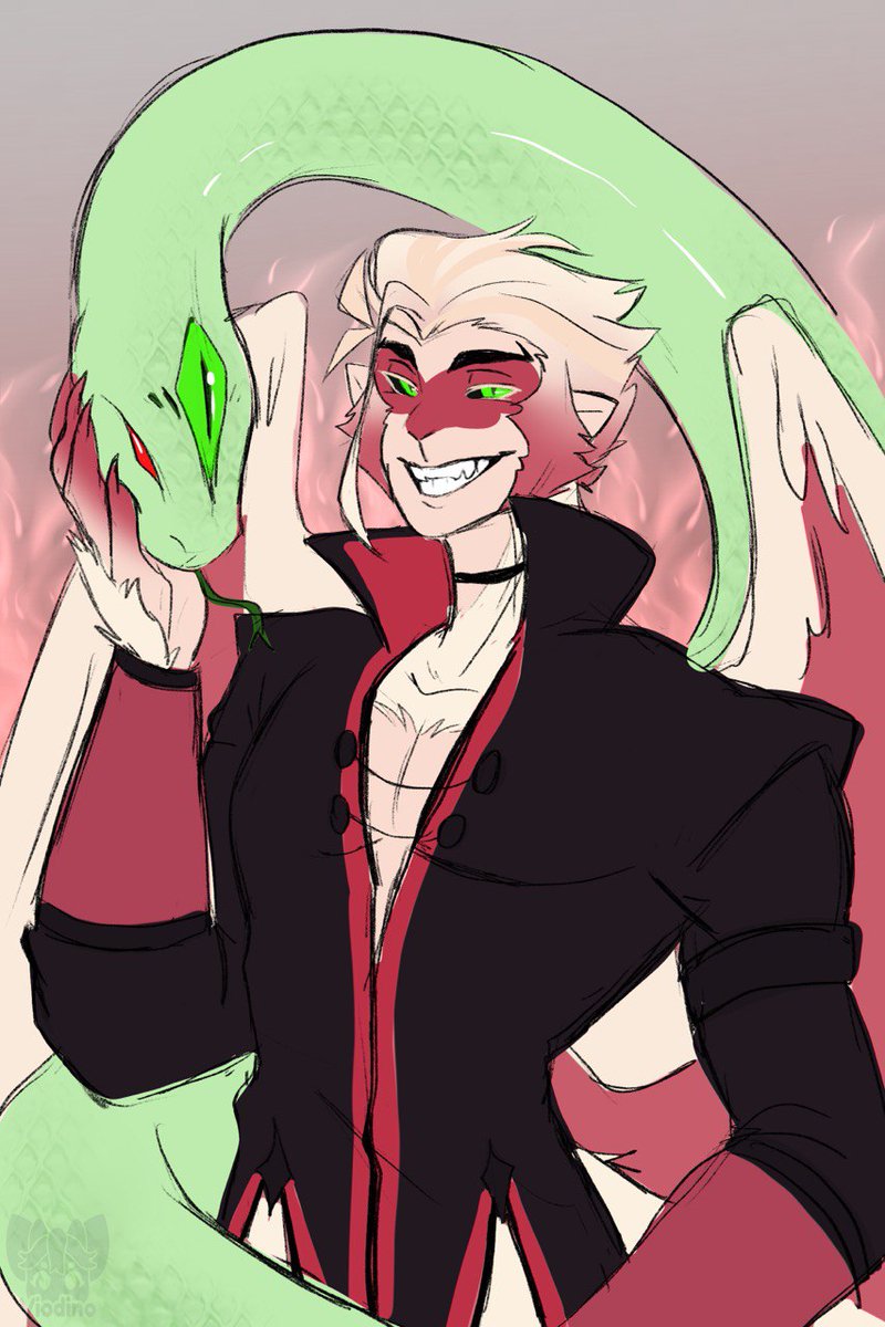 [LMK Oc]

Before I forget to post him again, here is Amon.  A fallen monkey angel and his snake is his companion, he also has a human form, maybe I'll show you later. uvu

I hope you like him?👉👈
If you have any Questions, feel free to ask~ 
#lmk #lmkoc #oc #monkeyoc