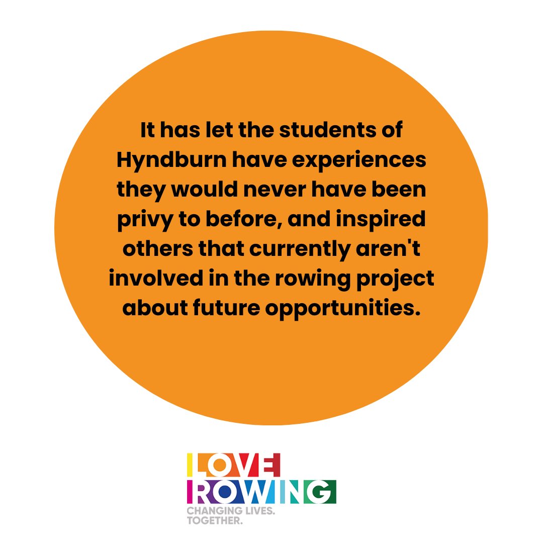 Rowing will be integrated into the curriculum and be utilised by 580 students. It is fantastic to hear how many students have become involved with rowing that wouldn’t have had the opportunity to before. Love Rowing wish The Hyndburn Academy future success. @hyndburnacademy