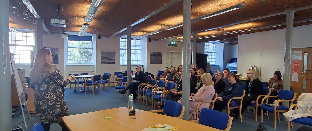 UHMB_QIRedesign's tweet photo. Next to take to the stage is Michelle Andersen, Quality Assurance Lead for Mortality &amp; Morbidity. Michelle is taking the group through themes from Mortality Reviews  #EoL #ImprovingTogether #QI https://t.co/zAMBbMUe8W