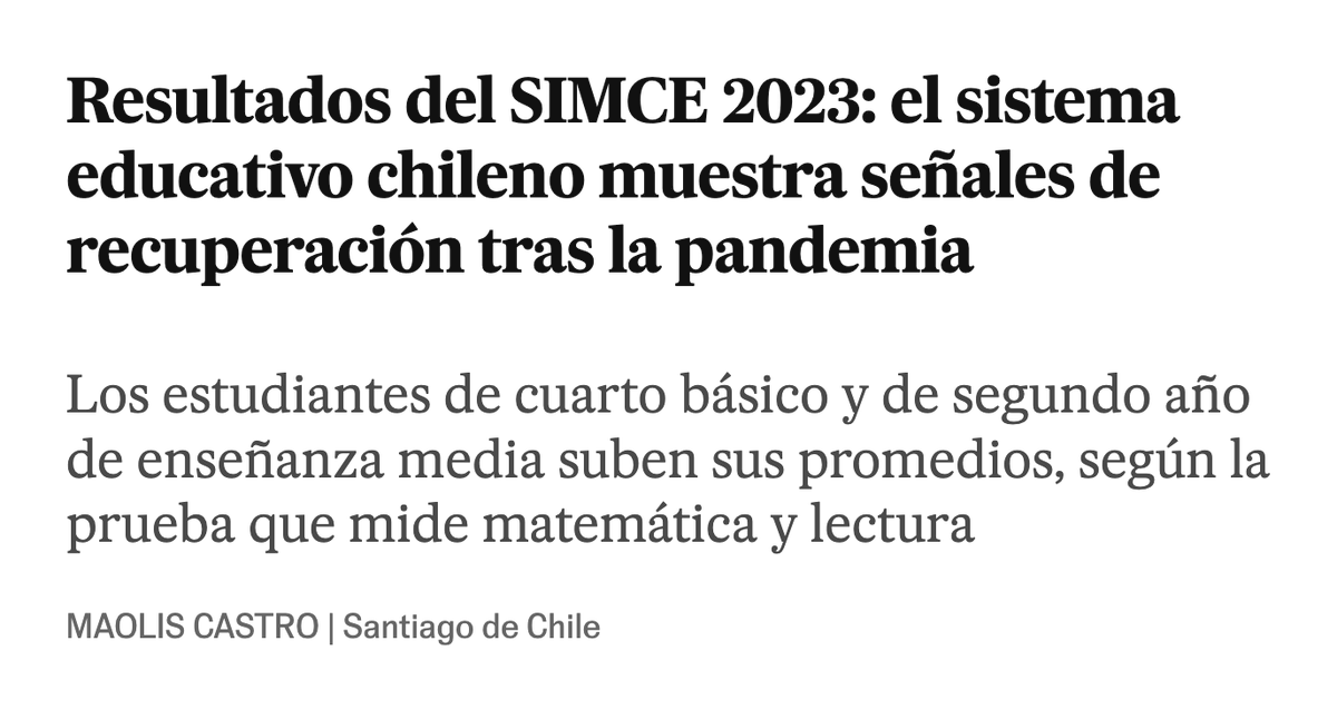 🧵 Tras los resultados del Simce, revisamos las portadas de la prensa. Mientras LT, Publimetro y El País destacan los avances, ElMer es el único que titula abiertamente de manera negativa.