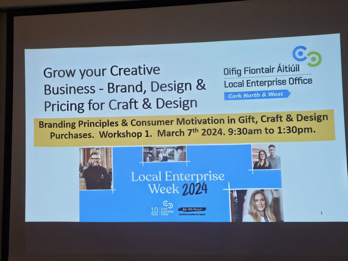 Just out shooting at the @LEOCorkNW Grow Your Creative Business Training course as part of #localenterpriseweek2024 at @OrielHouse in Ballincollig