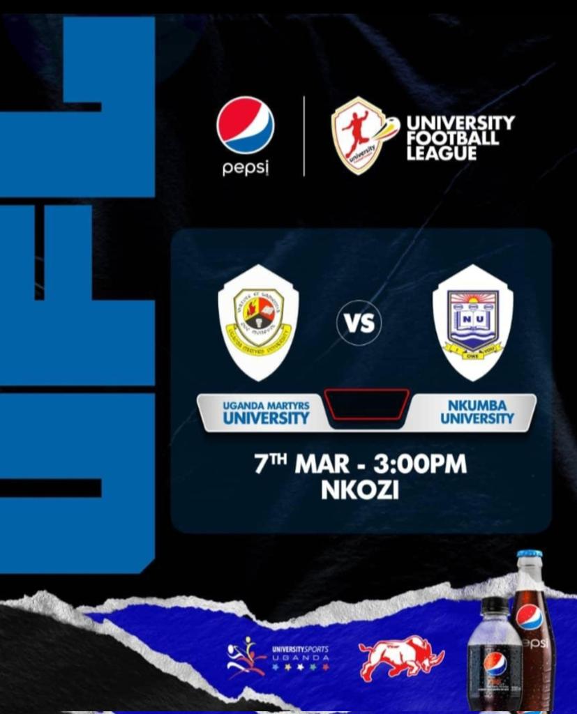 UMU SAINTS (@umusaints3) on Twitter photo Matchday
⚽️-Quaterfinals 2nd leg
🏆-University footballleague
🖇-<a href="/umusaints3/">UMU SAINTS</a> vs@nkumba University
📅-3:00pm
📍-Nkozi playgrounds Matchday
⚽️-Quaterfinals 2nd leg
🏆-University footballleague
🖇-<a href="/umusaints3/">UMU SAINTS</a> vs@nkumba University
📅-3:00pm
📍-Nkozi playgrounds