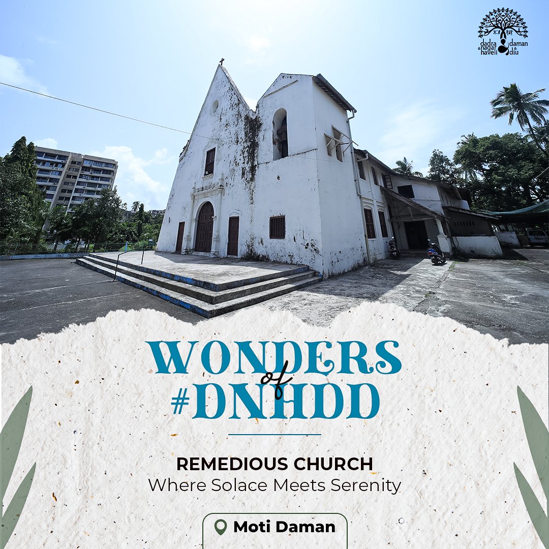 Discover the whimsical charm of #DNHDD at Remedious Church, Moti Daman! 🏰 Let solace intertwine with serenity in this picturesque haven. ✨ #DivineDaman #WondersOfDNHDD #DamanDiaries #beachescape #damantourism #daman #dnhddtourism #explorednhdd #remedios #chruch #remediouschurch