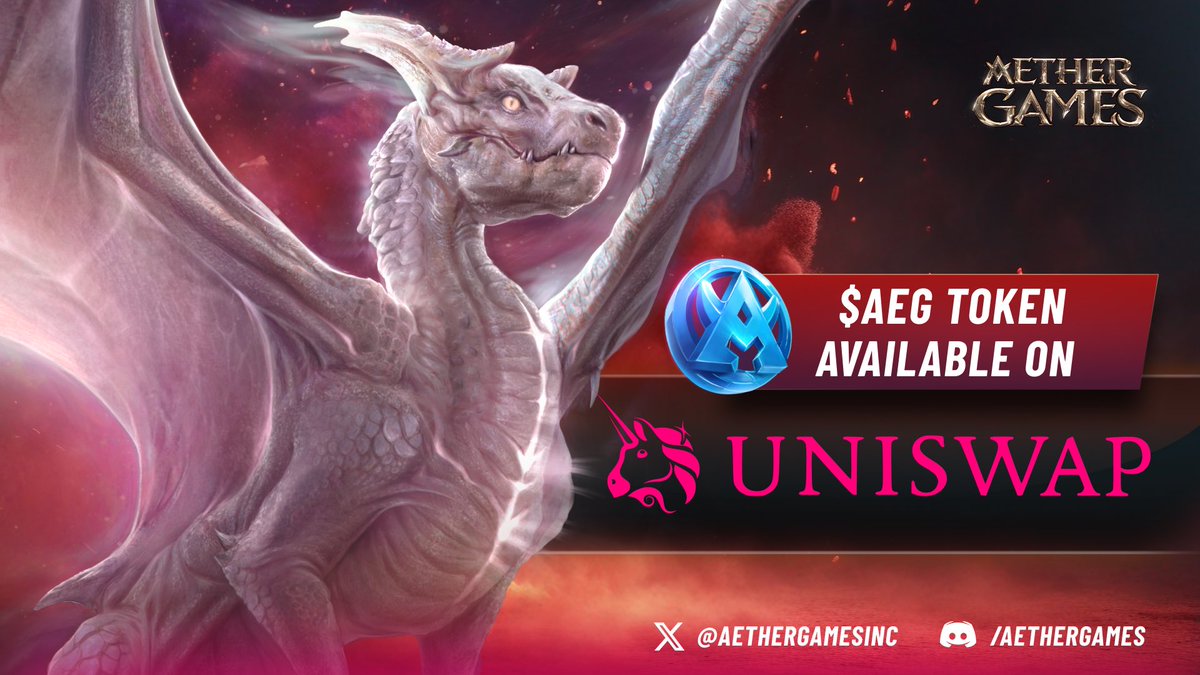 $AEG is now LIVE on Uniswap. 

❗️Only on the polygon network - Official &amp; unique $AEG contract address:

0xE3f2b1B2229C0333Ad17D03F179b87500E7C5e01

app.uniswap.org/explore/tokens…

Do not buy from any other network 🙏🏻
