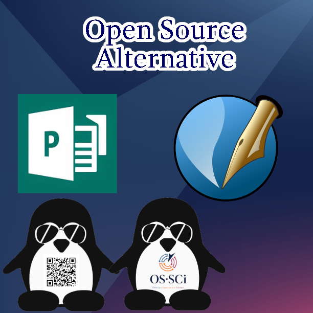 os_sci_bv's tweet photo. When you want to create brochures, lots of creators use the proprietary program Microsoft Publisher. For each closed tool, there is a FOSS alternative. In this case Scribus is a good Free and Open Source tool, for creators, check out https://t.co/ulEqLw2iWO https://t.co/IjHgY0Gr0B