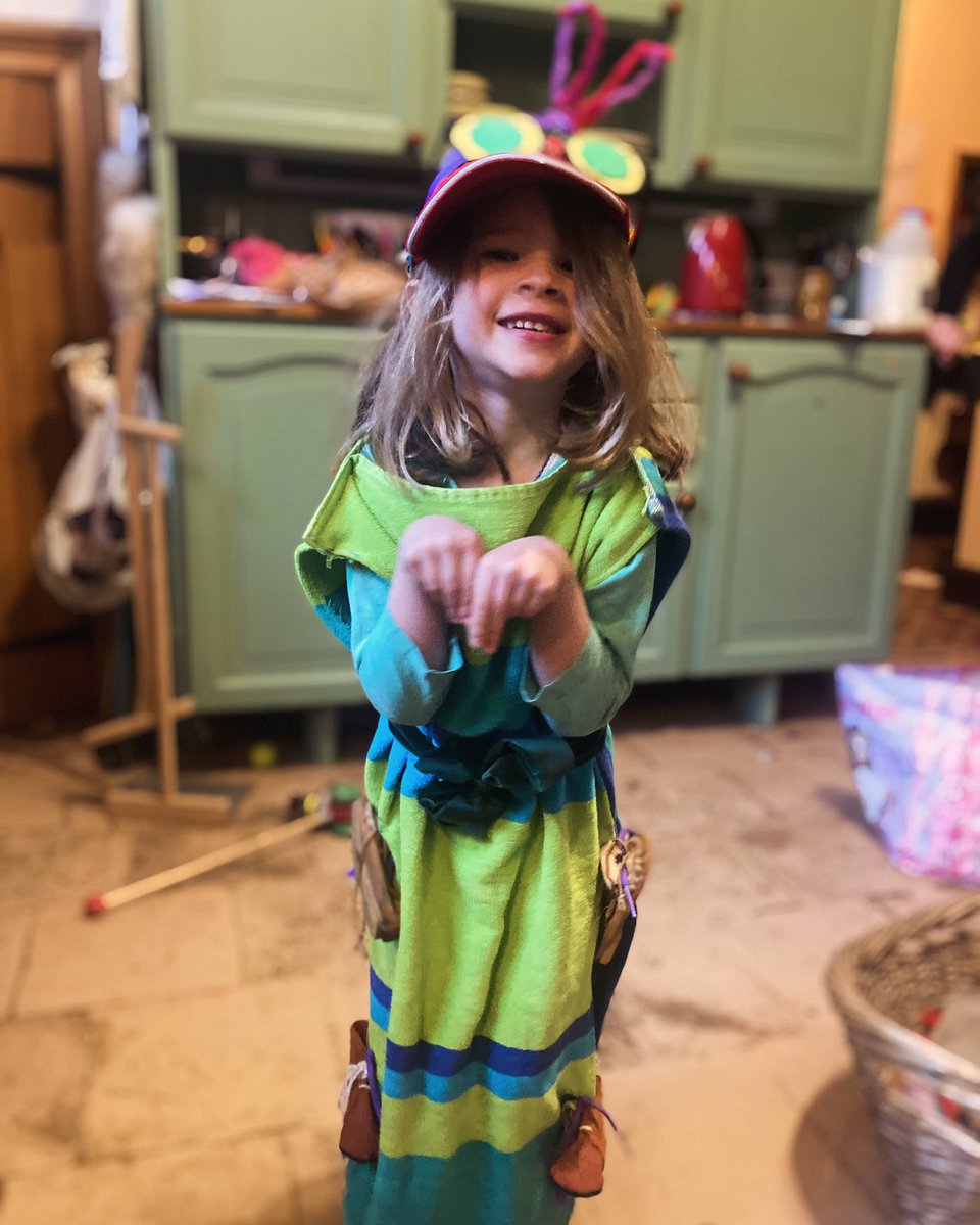 Mollys says Happy World Book Day everyone. Can you guess the incredibly hungry character she has dressed up as? #WorldBookDay2024 #WorldBookDay Clues are in the details.