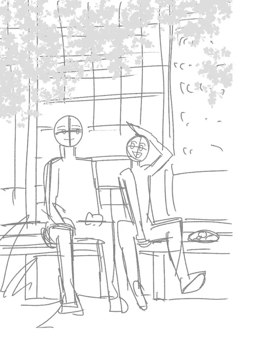 そして今描こうとしてる絵のラフ どんな絵ができるのか私も楽しみ 