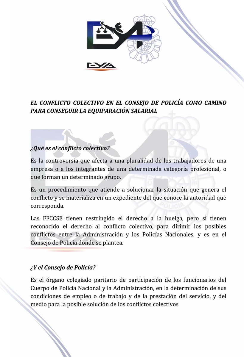 EYAPolicia's tweet photo. Hoy #7Marzo el sindicato EYA ha sido citado para una reunión sindical sobre la jornada laboral, en el Complejo Polical de Canillas #Madrid 

Anunciamos que no acudiremos como ya venimos haciendo. #ConflictoColectivoYA 

Mismo trabajo misma 
#EquiparacionYA
#JubilacionDignaYa #ProfesionDeRiesgoYa 
#14PagasIguales