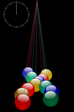 EpicFactzz's tweet photo. @gunsnrosesgirl3 🌊 Did you know? The physics of a pendulum wave creates mesmerizing patterns through a synchronized motion of multiple pendulums. Each pendulum's length is precisely calculated to create harmonic waves, resulting in a stunning visual display of physics in action! 📷#EpicFactzz https://t.co/TCZOGuw1i8