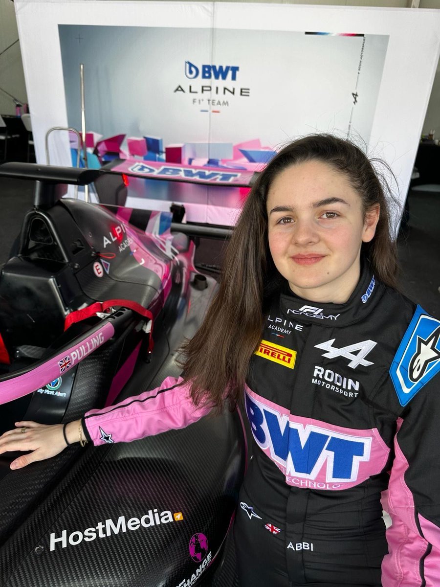 hostmediauk's tweet photo. Looking forward to seeing @abbipulling back on track today! Don’t forget that this year all of the qualifying and races will be televised, for those of you in the UK, you can watch on Sky Sports F1. Good luck Abbi, 2024 season, let’s go! https://t.co/jfpClvZc6p