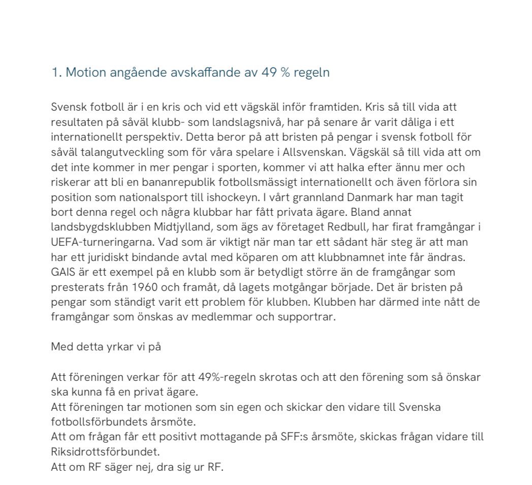Vikten av att engagera sig och gå på medlems- och årsmöten blir tydlig när det dyker upp sånt här trams.