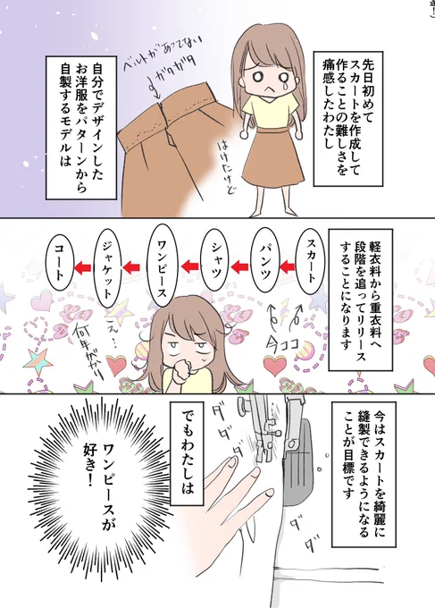 初めての洋服作り、始まりは前途多難 2/3
#漫画が読めるハッシュタグ 