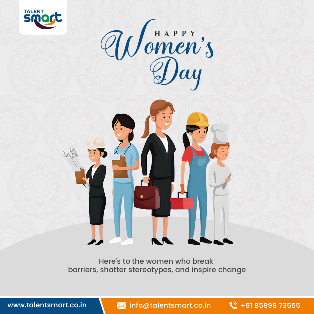 'Here's to the women who break barriers, shatter stereotypes, and inspire change'
@talentsmartco Wishing You A Happy Women's Day!!
.
.
.
#womensday #womensday2024 #womenempowerment #womeninbusiness #womenentrepreneur #womenleadership #women #WomensHistoryMonth