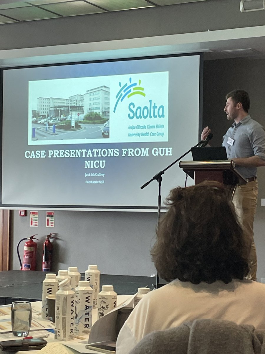 Jack Mc Caffrey continues to score with an excellent presentation at the Saolta Neonatal SD. @ainebinchy @ethelryandoc @JohannesLetshw1 @neonatal_uhg