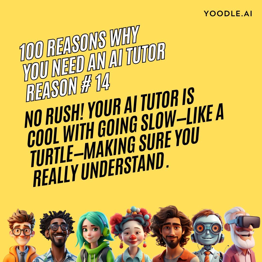 Ever feel like you're moving too fast in class & not understanding the material? An AI tutor can be very helpful in this situation! Unlike traditional settings, it adapts to your pace, ensuring you grasp each concept fully.

#AI #studywithai #learnwithai #eduucation #edtech