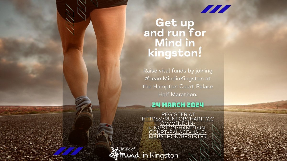 Join #teamMindinKingston to raise vital donations at the Hampton Court Half Marathon, so we can continue to make sure that everyone with a mental health issue in our local community gets support and respect. To sign up, visit runforcharity.com/mind-in-kingst… and click 'Run for Us'.