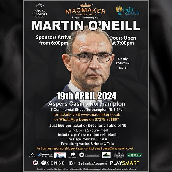 Looking forward to this great fundraising event with @MacmakerP in Northampton where I will be talking about my playing and managerial career. macmaker.co.uk/product/martin…