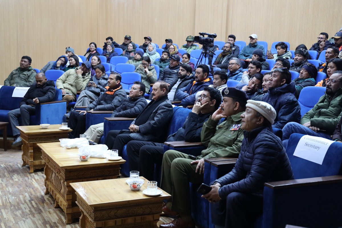 March 7, 2024: Hon'ble PM @narendramodi virtually inaugurated 'Julley Leh Biodiversity Park', under Swadesh Darshan 2.0. CEC @GyalsonTashi was the chief guest. EC Gh Mehdi, Adv to LG, ADGP, Admin Secretaries, DC Leh & councillors were also present. @tourismgoi @Swadeshdarshan