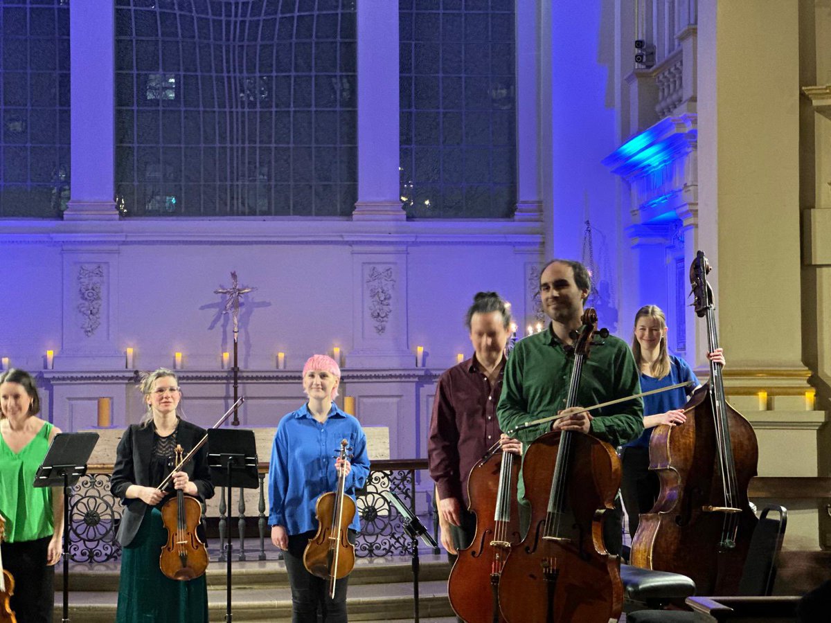 Loved our tour last week! Epic rep from our #Renewal project at London’s @stmartininthefields and a first visit to Belgium’s @desingelartscentre We hope to be back performing for these warm and enthusiastic audiences soon #travel #strings #ontour #violin #cello #romantic #bass