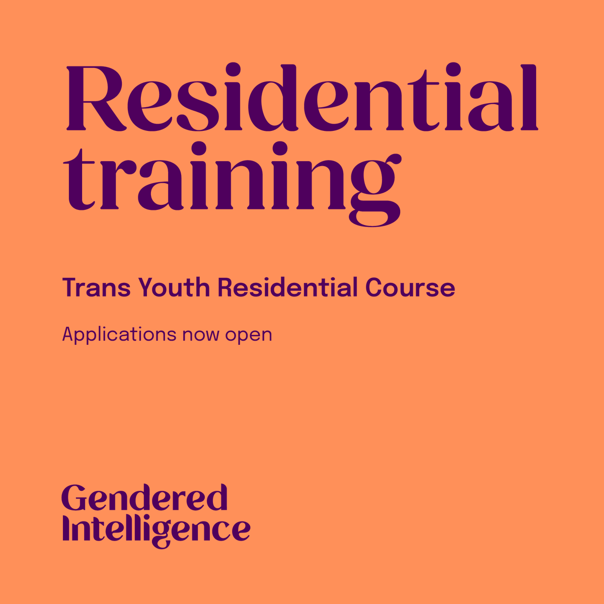 Applications now open for our Trans Youth Residential Training Course. This is an immersive two-day residential course to develop safeguarding, youth work, and other skills necessary to run residentials for trans youth. Details and how to apply: forms.gle/c8yw4YFtWwCdtA…