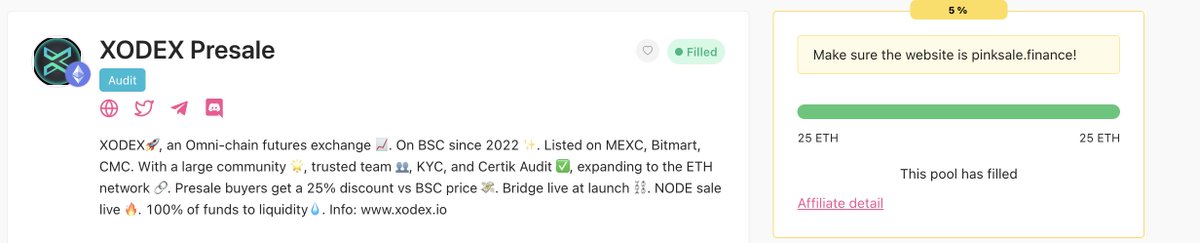 📣 The #XODEX #Ethereum presale has now filled! Thank you to all who participated, we have now reached the target for liquidity on ETH network. 🎉🎉🎉 The ETH XODEX launch will take place tomorrow Friday 8th of March, The time will be confirmed later today