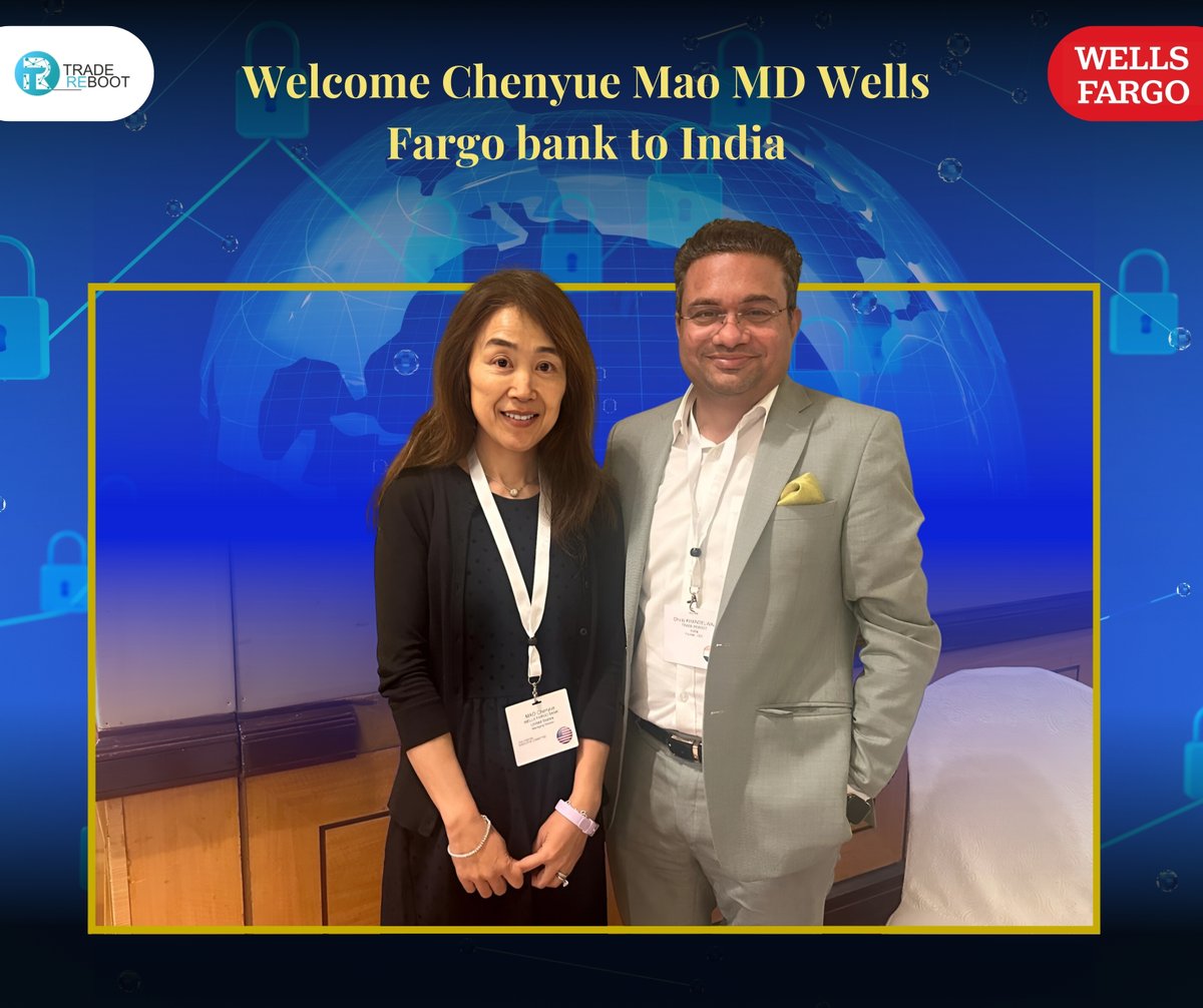 🌟 Welcoming Ms. @ChenyueMao , Managing Director of @WellsFargo , to Mumbai for FCI Meet! 🌟 It's an absolute pleasure to extend a warm welcome to Ms. Chenyue Mao, the esteemed Managing Director of Wells Fargo, as she graces the FCI Meet in Mumbai, India! 🎉