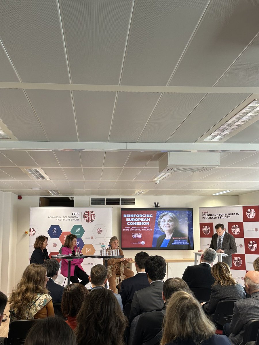 💪🏻 Women power ahead of #IWD 2024 at the <a href="/FEPS_Europe/">FEPS</a> panel discussion on the future of #CohesionPolicy 
Thanks to <a href="/ElisaFerreiraEC/">Elisa Ferreira</a>, <a href="/PlumbRovana/">Rovana Plumb</a> and <a href="/EMarianou/">eleni marianou</a> for your support for strong regions and a bottom-up approach for the future EU programmes.