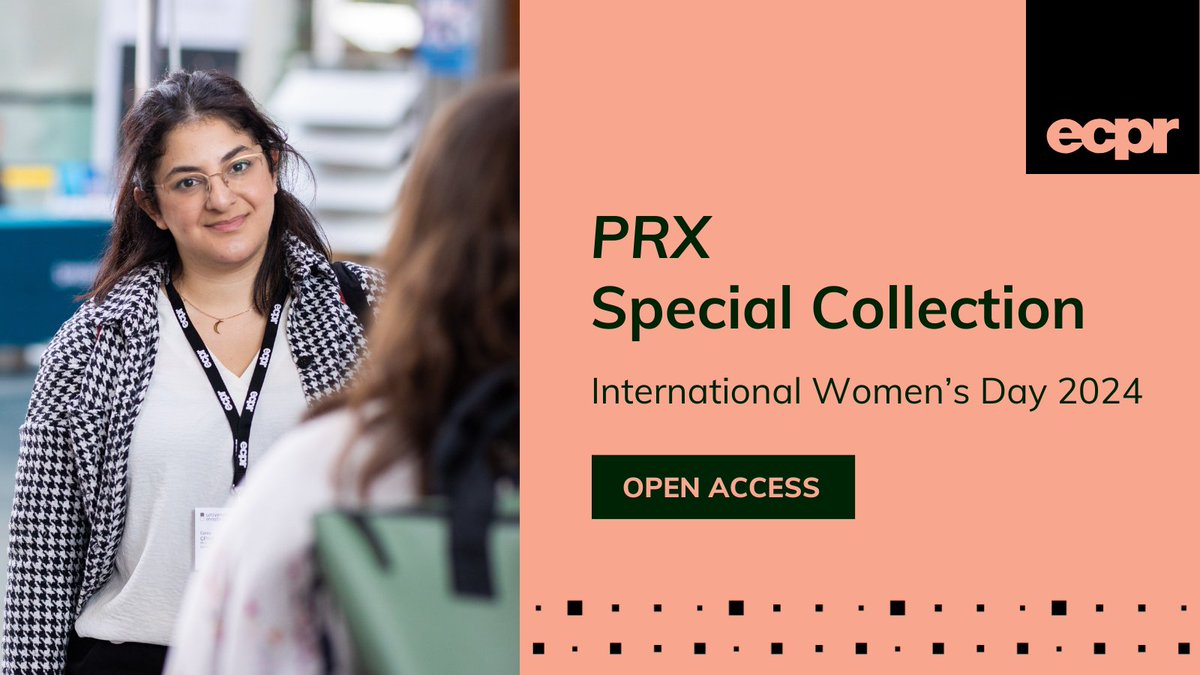 🙋‍♀️ This #InternationalWomensDay, let's showcase diverse voices shaping discourse on women's roles in politics and society 🧩 🟠 Read and share @PRXjournal's #SpecialCollection in #OpenAccess: linktr.ee/politicalresea… @tandfonline #OA #InspireInclusion #IWD2024