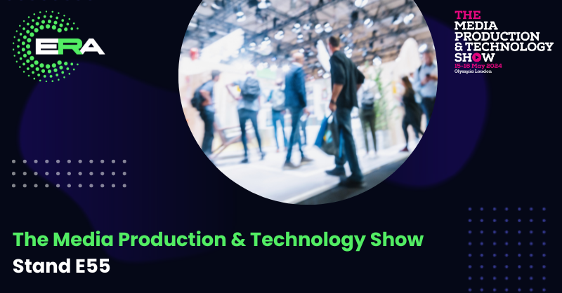 🌟Exciting News &amp; a date for your diary📅

ERA will be exhibiting at The Media Production &amp; Technology Show on 15 &amp; 16 May at Olympia, London.

Stop by our Stand E55 for a chat, we'd love to see you!

👉🏽 Book your place here lnkd.in/gShEwUY4
#MPTS2024