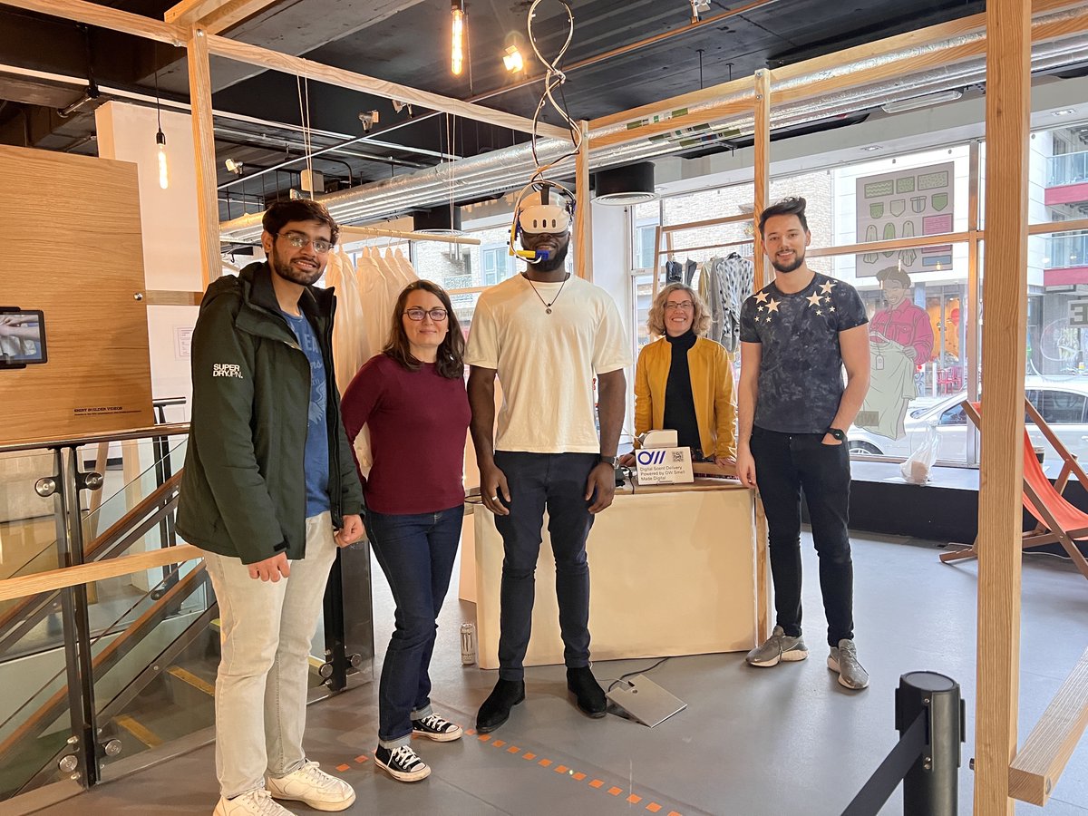 Last week our devices were part of <a href="/TextilesCC/">Textiles Circularity Centre</a> Regenerative Fashion Hub at <a href="/RichMixLondon/">Rich Mix</a> - in collab with <a href="/uclcs/">UCL Computer Science</a>, FarFalla is an immersive VR experience looking to the future of innovative, bio-based textiles! more info here: multisensoryexperiences.co.uk