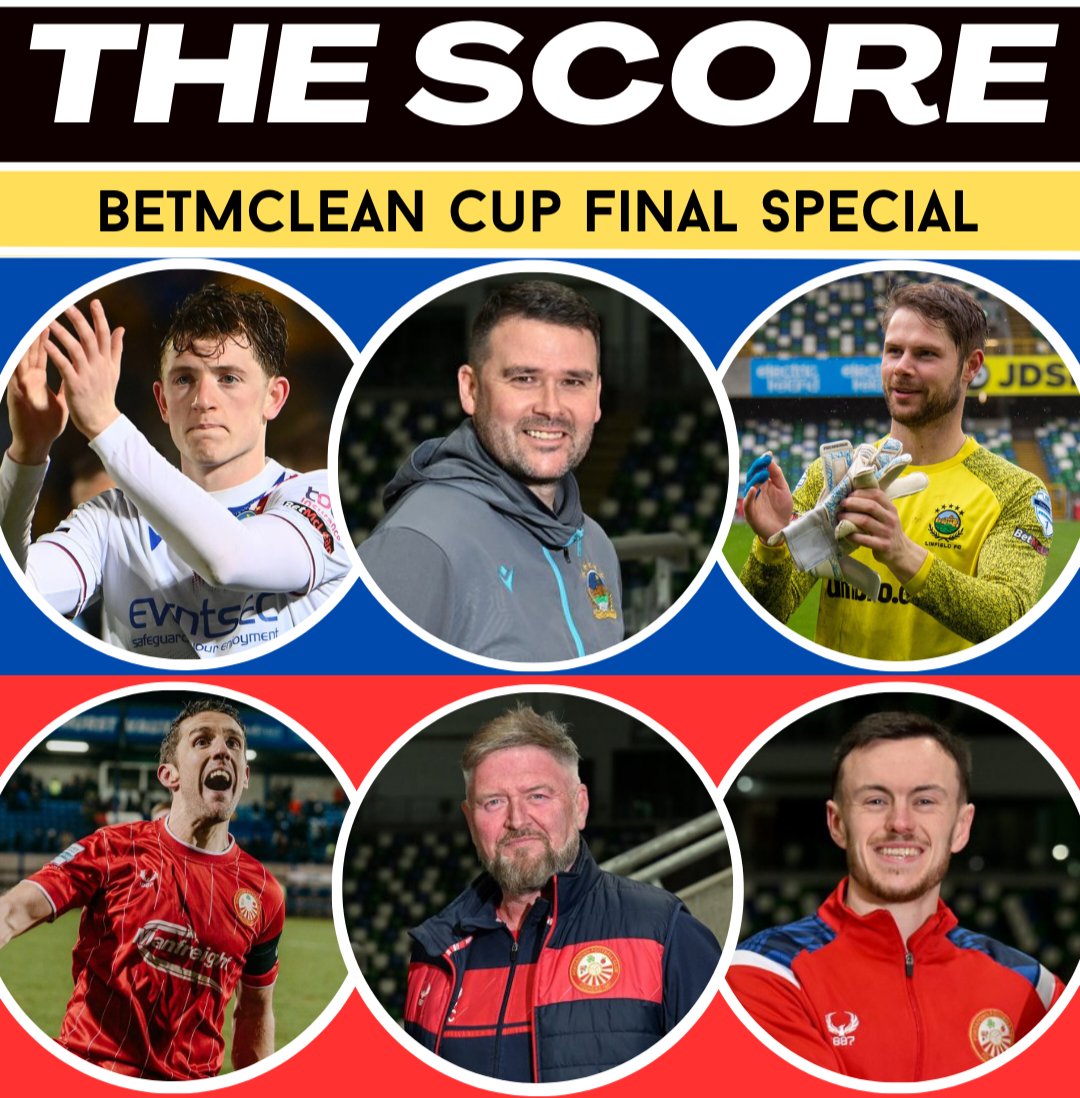 It's all about the #BetMcLeanCup Final tomorrow on #TheScore.

We hear from @OfficialBlues and @Portadownfc ahead of Sunday's showdown.

On-air from 1pm and available shortly after 2 here: podcasters.spotify.com/pod/show/thesc…