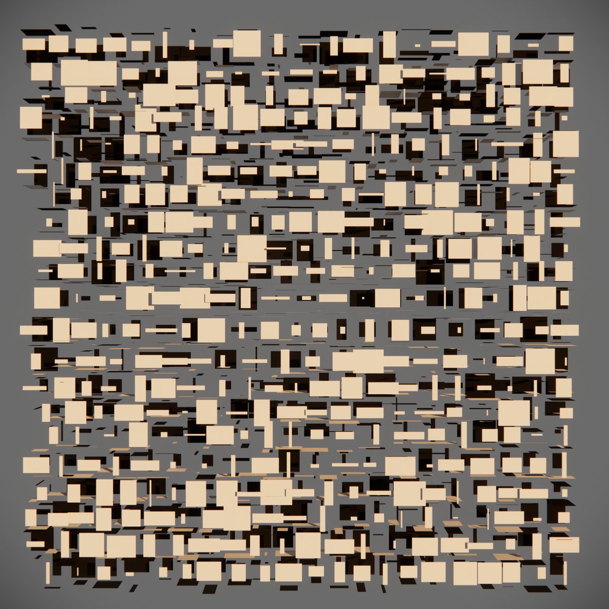 Gm :) - Urban abstract, experiment with degrees of disorder. Have a great day :) 
#algorithmicart #geometricart #nftart