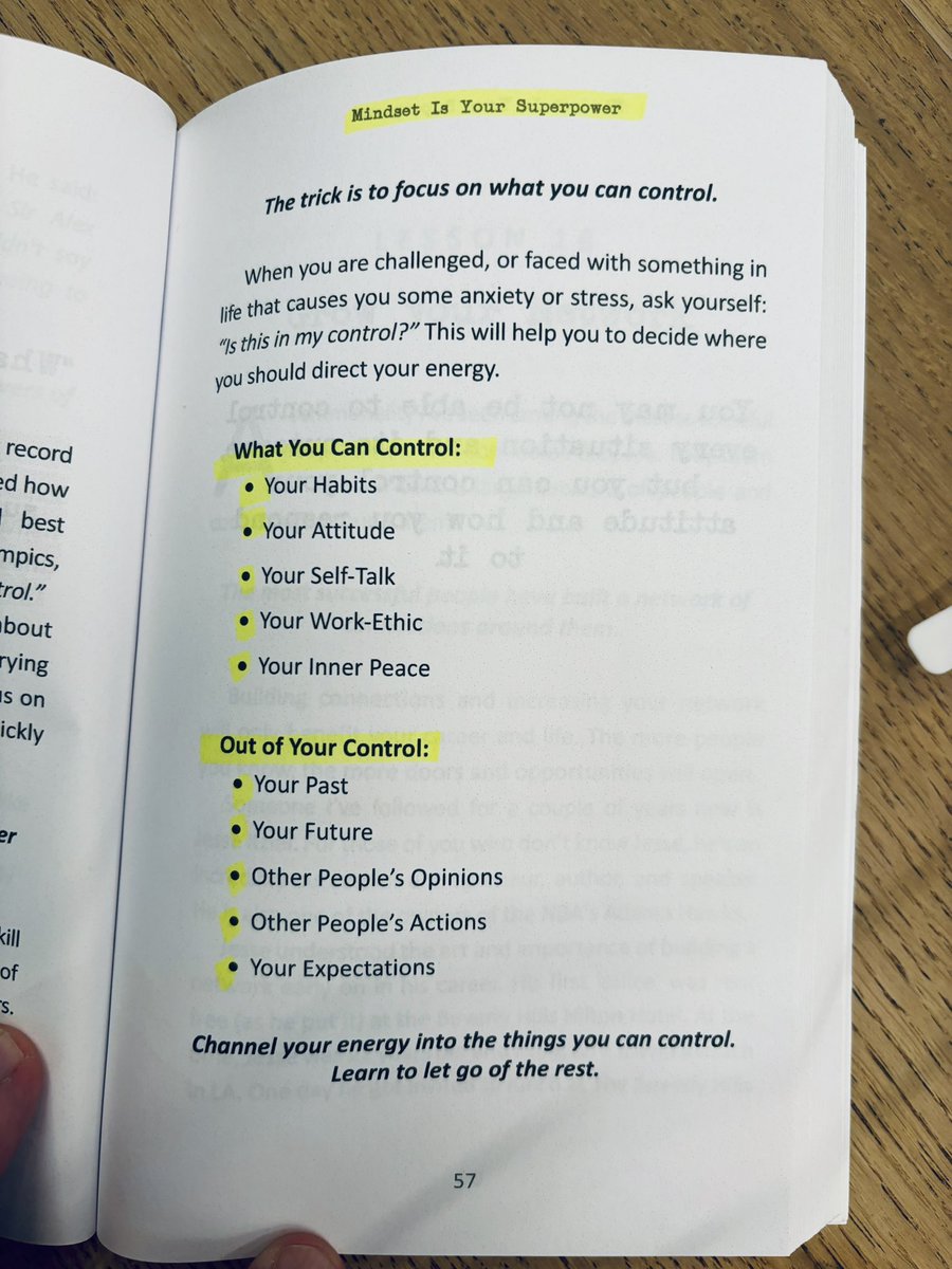 What you can control vs What you can’t control a.co/d/3OFvYA4