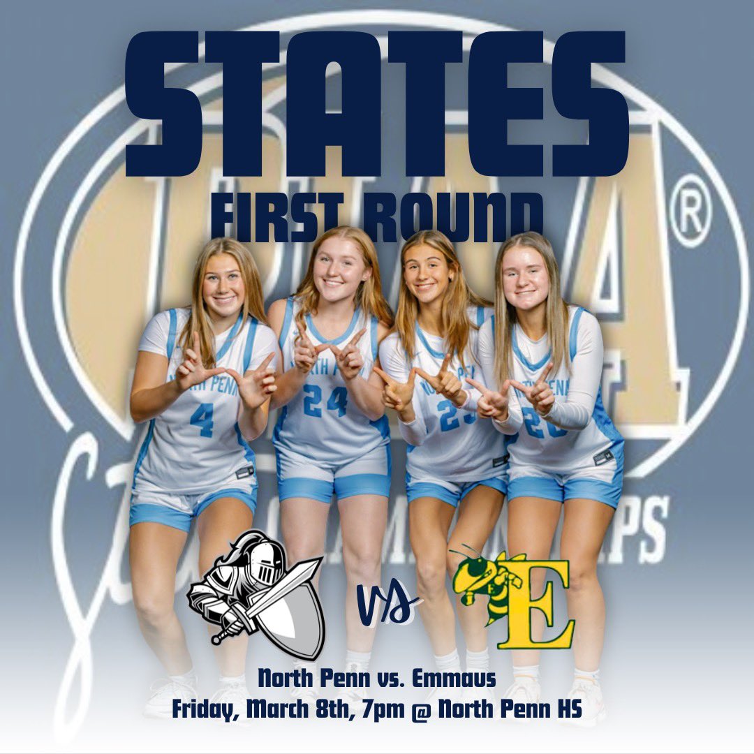 First round of States is this Friday at North Penn!! Come out and cheer on your NP🏀team at 7pm! All tickets must be purchased online for this event! piaa.org/sports/champio…