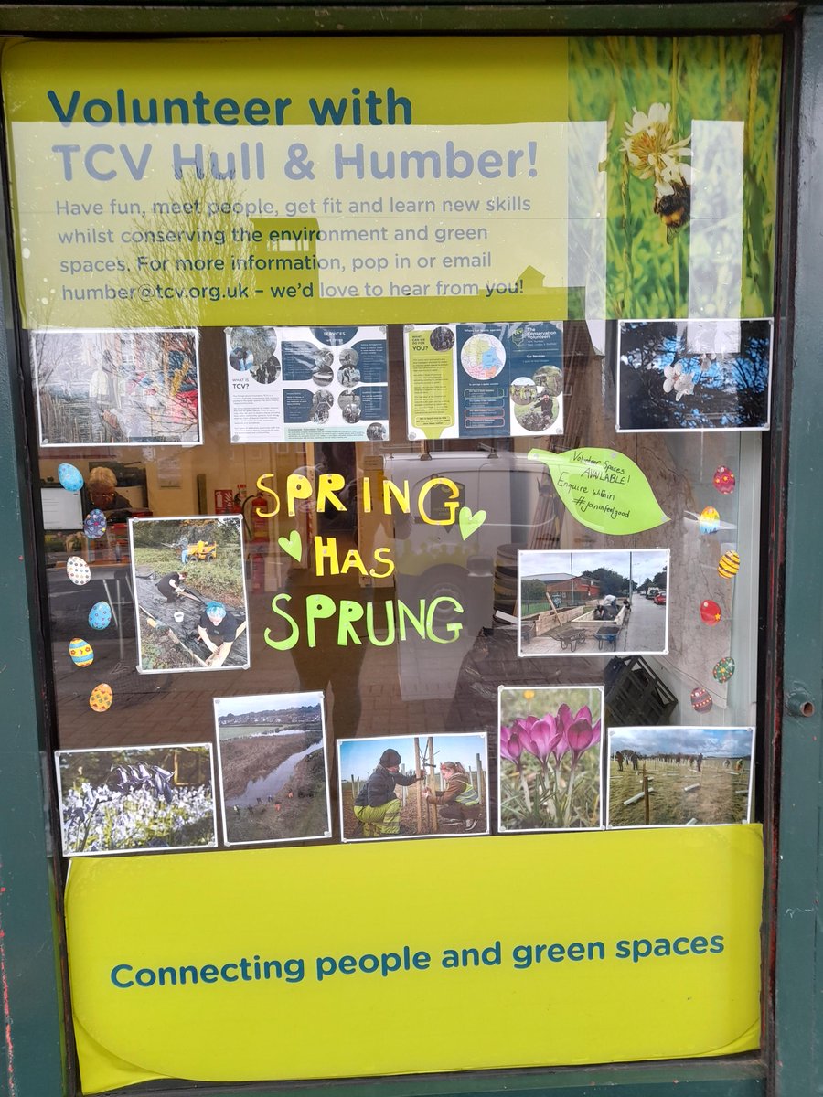 A new window display for a new month. 'Spring Has Sprung' and Easter is on its way! #joininfeelgood