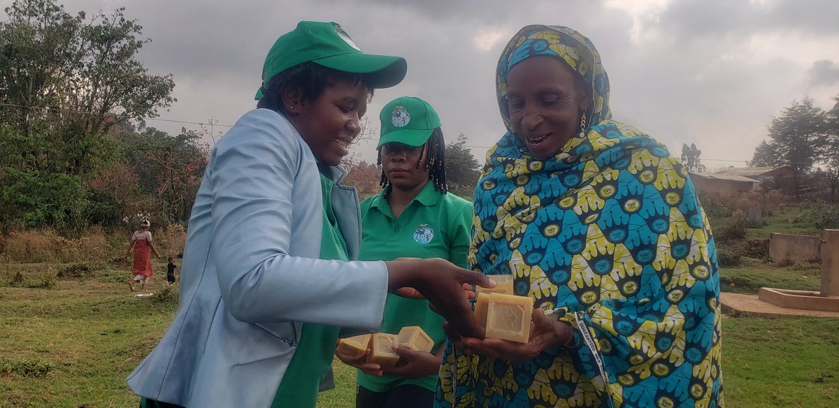 FEDEVLAW1's tweet photo. FEDEV puts smiles on the faces of some elderly Pastoralist women in Akum-Santa by proving soap to them thus investing in  #Hygiene #sanitation and #Health of the elderly. https://t.co/5qgcDlp8XF