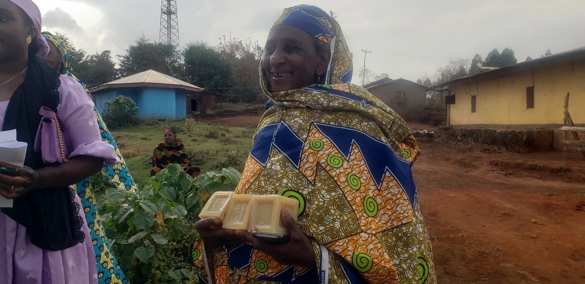 FEDEVLAW1's tweet photo. FEDEV puts smiles on the faces of some elderly Pastoralist women in Akum-Santa by proving soap to them thus investing in  #Hygiene #sanitation and #Health of the elderly. https://t.co/5qgcDlp8XF