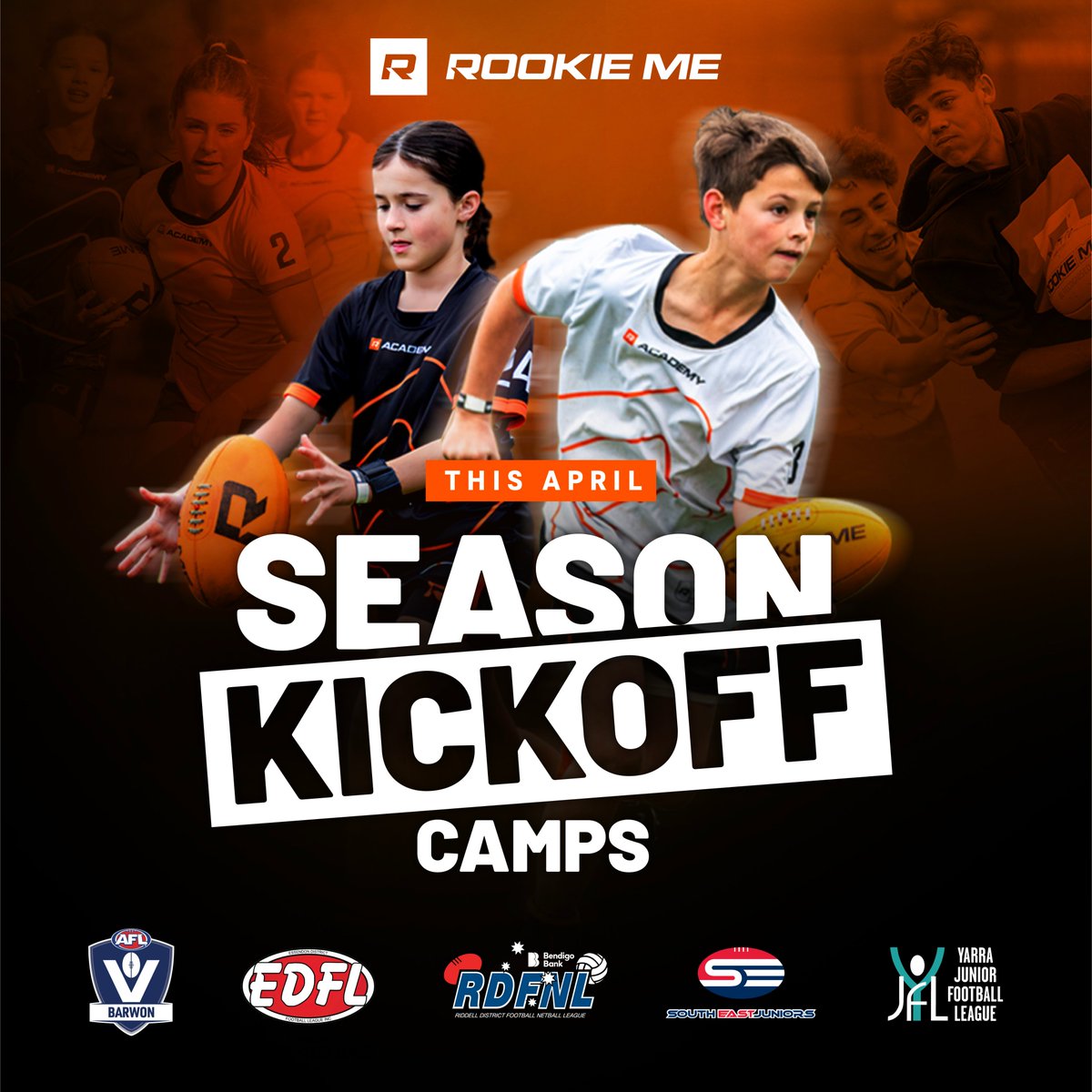 Rookie Me (@rookieme) on Twitter photo Season Kickoff camps are back again for 2024!
rookieme.com/events/
<a href="/AFLBarwon/">AFL Barwon</a> <a href="/EDFLfooty/">EDFL</a> <a href="/RDFNL/">Riddell District FNL</a> <a href="/AFLSoutheast/">AFL South East</a> <a href="/YarraJFL/">Yarra JFL</a> Season Kickoff camps are back again for 2024!
rookieme.com/events/
<a href="/AFLBarwon/">AFL Barwon</a> <a href="/EDFLfooty/">EDFL</a> <a href="/RDFNL/">Riddell District FNL</a> <a href="/AFLSoutheast/">AFL South East</a> <a href="/YarraJFL/">Yarra JFL</a>