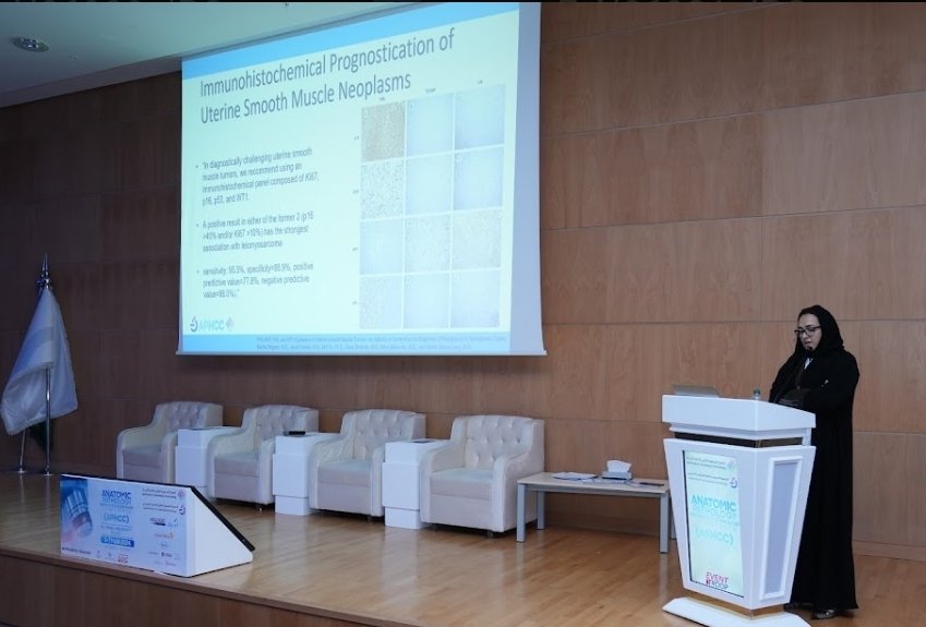 DrAlodaini's tweet photo. It was a pleasure to discuss mesenchymal uterine tumors genetic landscape updates at the at the 1st International Anatomic Pathology and Histo-Cytotechniques Conference (APHCC) in Riyadh.

#APPHC
#pathology
#Histology
#Cytology https://t.co/jpQ0jvqwPH