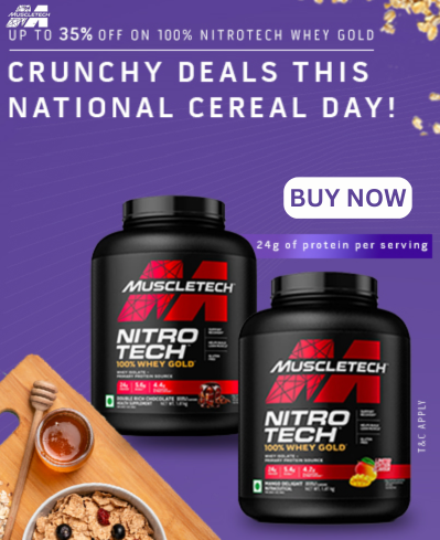 🎊𝐌𝐮𝐬𝐜𝐥𝐞𝐭𝐞𝐜𝐡 𝐍𝐚𝐭𝐢𝐨𝐧𝐚𝐥 𝐂𝐞𝐫𝐞𝐚𝐥 𝐃𝐚𝐲 𝐒𝐚𝐥𝐞🎊
Get Up to 35% OFF + Extra 6% OFF on 100% Nitro-Tech Whey Gold🥳
Grab Offer Now👉bit.ly/3T4zHJv

#muscletech #NationalCerealDay #muscletechsale #CerealDay #CouponMoto #discountsale #OfferSale #whey